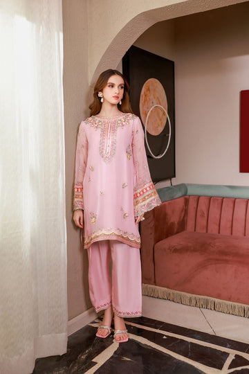Dhanak SS25DA-2714 Pink  Chiffon Pret Vol-ll 2025